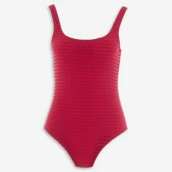 French Connection Pink & Orange Pointelle Swimsuit