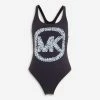 Michael Kors Navy Logo Swimsuit -Women's Holiday Shop 51247898 large wl 01