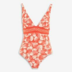 Michael Kors Orange Tropical Swimsuit