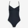 Michael Kors Navy High Cut Swimsuit 1 Michael Kors Navy High Cut Swimsuit -Women's Holiday Shop 51248056 large wl 01
