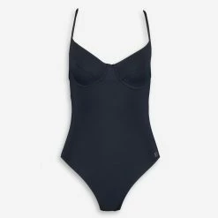 Michael Kors Navy High Cut Swimsuit