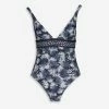 Michael Kors Blue Floral Swimsuit