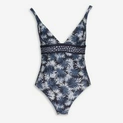 Michael Kors Blue Floral Swimsuit