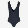 Michael Kors Navy V Neck Plunge Eyelet Swimsuit 2 Michael Kors Navy V Neck Plunge Eyelet Swimsuit -Women's Holiday Shop 51248079 large wl 01