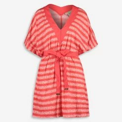Michael Kors Sangria Striped Belted Tunic
