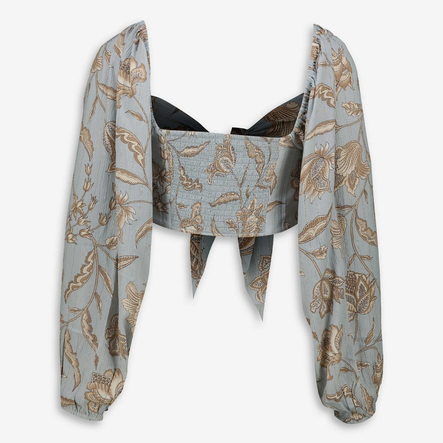 Tigerlily Pearl Blue Crop Top 4 Tigerlily Pearl Blue Crop Top - Image 2