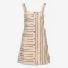 Tigerlily Cream Stripe Coverup Dress -Women's Holiday Shop 51249287 large wl 01