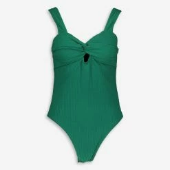 Billabong Green Terry Rib Swimsuit