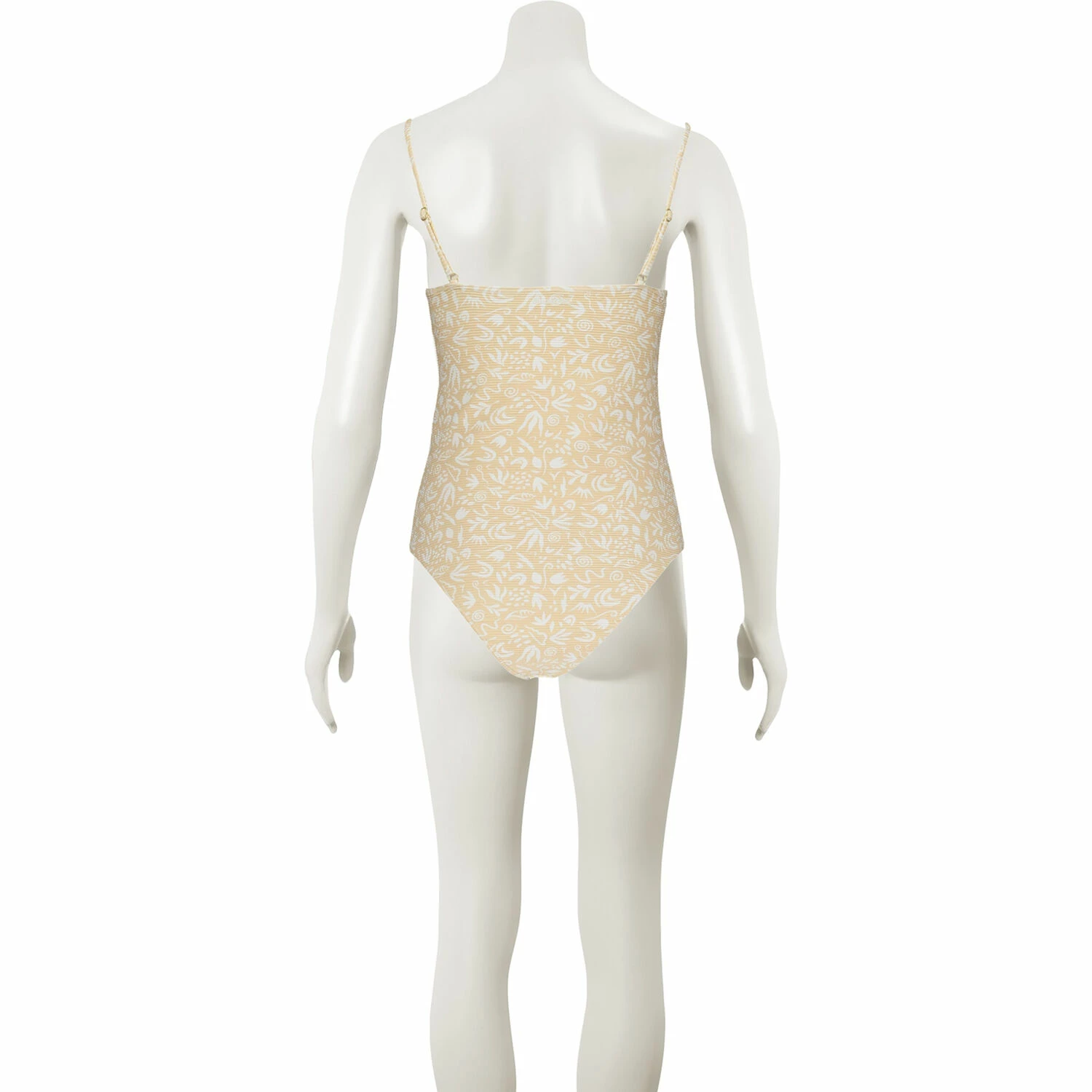 Billabong Cream & White Ribbed Patterned Swimsuit 4 Billabong Cream & White Ribbed Patterned Swimsuit - Image 2