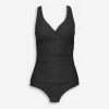 Seekers Black Ruched Swimsuit