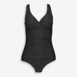 Seekers Black Ruched Swimsuit