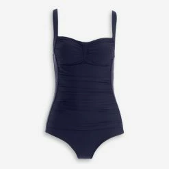 Seekers Navy Ruched Swimsuit