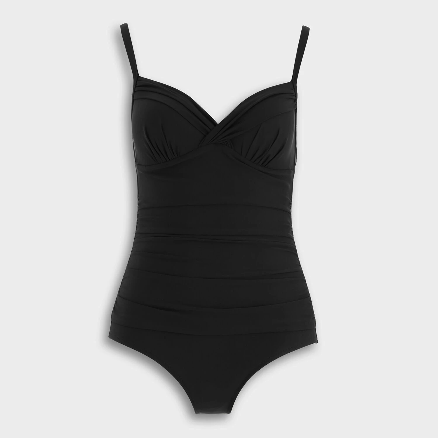 Seekers Black Ruched Swimsuit 3 Seekers Black Ruched Swimsuit