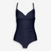 Seekers Navy Ruched Swimsuit 2 Seekers Navy Ruched Swimsuit -Women's Holiday Shop 51250240 large wl 01