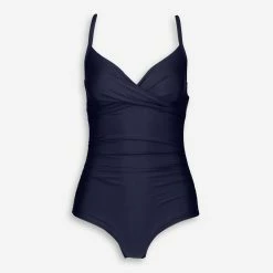 Seekers Navy Ruched Swimsuit