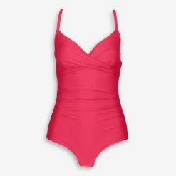 Seekers Hot Pink Ruched Swimsuit