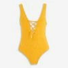 Piha Orange Tie Front Swimsuit -Women's Holiday Shop 51255565 large wl 01
