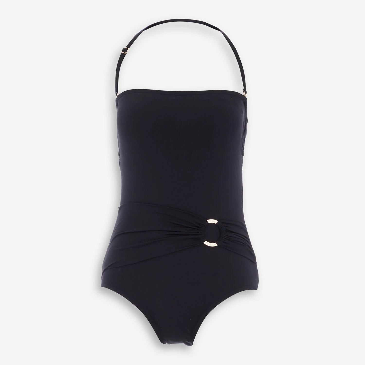 Michael Kors Black Ruched Bandeau Swimsuit 3 Michael Kors Black Ruched Bandeau Swimsuit