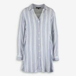 Club Z Collection Blue & White Striped Shirt
