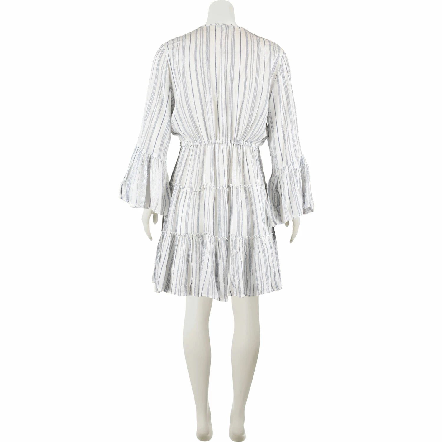 Blue Island White & Navy Striped Cover Up 4 Blue Island White & Navy Striped Cover Up - Image 2