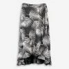 BCBG Max Azria Black & White Palm Leaf Midi Skirt -Women's Holiday Shop 56465547 large wl 01