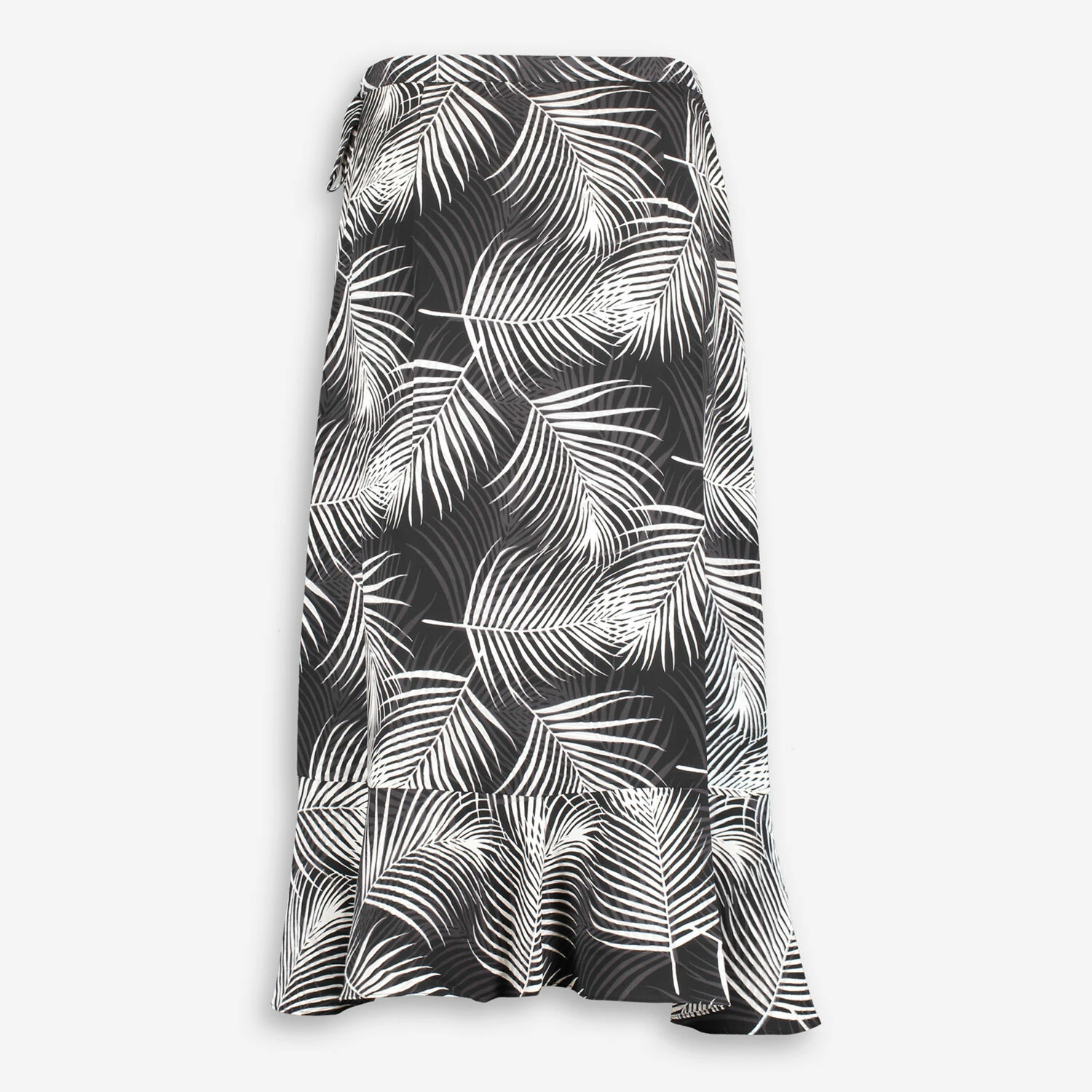 BCBG Max Azria Black & White Palm Leaf Midi Skirt 4 BCBG Max Azria Black & White Palm Leaf Midi Skirt - Image 2